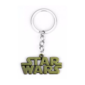 Porte-clés logo Star Wars métal doré