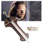 Épée Aragorn Anduril avec support mural Le seigneur des anneaux