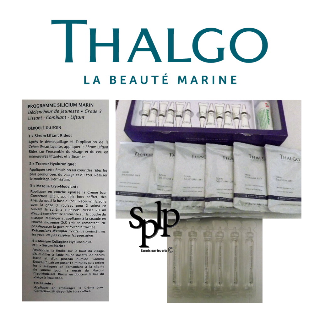 Thalgo coffret 6 soins déclencheur de jeunesse visage sérums masques