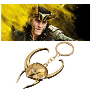 Loki porte clés en métal doré Marvel Disney