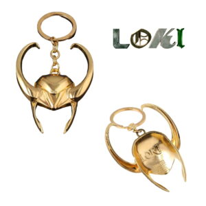 Loki porte clés en métal doré Marvel Disney