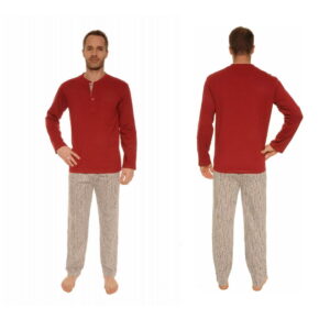 CHRISTIAN CANE Pyjama Homme KILTON Gris/Rouge T5 XL/44
