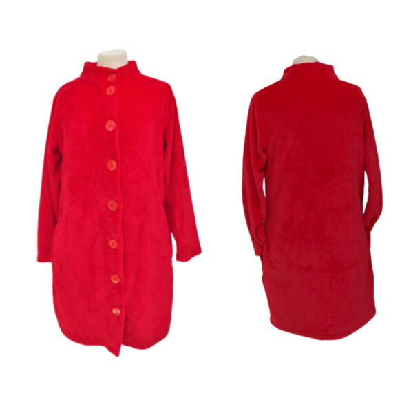 ROSE POMME Peignoir / Robe de chambre Rouge très doux (polaire) T3 M/40