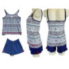 Rose Pomme Pyjama Top + Short Bleu/turquoise et rose Taille 2/38 femme