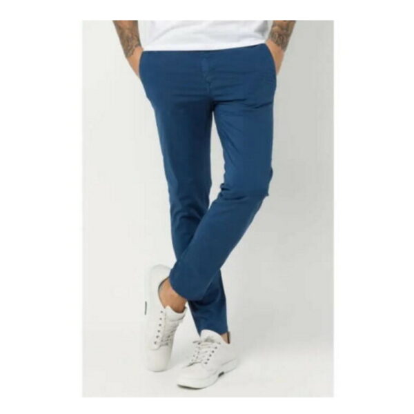 Serge Blanco Pantalon en toile bleu taille US 44 Taille Française 56 INDIGO homme