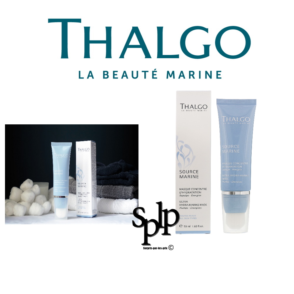 Thalgo Masque concentré d'hydratation Repulpe & Energise 50ml visage Source marine