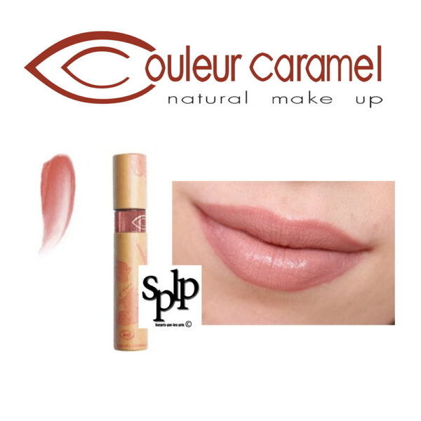 Couleur Caramel Lip Gloss Bio Longue Tenue N°827 rose des sables