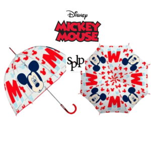 Parapluie Mickey transparent 68 cm Ouverture manuelle