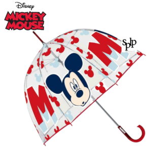 Parapluie Mickey transparent 68 cm Ouverture manuelle
