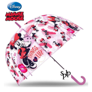 Parapluie Minnie transparent 72 cm Ouverture automatique