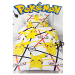 Housse de couette Pikachu Pokémon réversible +Taie d’oreiller 140×200 cm