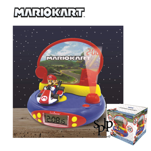 Réveil Projecteur Mario Kart Nintendo Veilleuse et Projection enfant