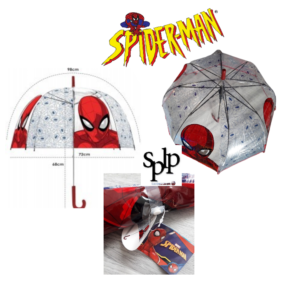 Parapluie Spider-Man transparent Ouverture automatique 70 cm
