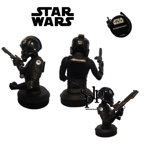 Pilote de chasse Tie Star Wars Buste de collection Disney Figurine