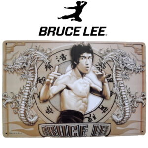 Bruce Lee plaque murale en métal