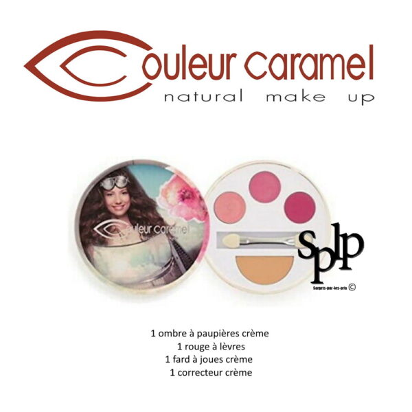Couleur Caramel N°33 Kit flash make-up Rosy 4 produits maquillages visage BIO