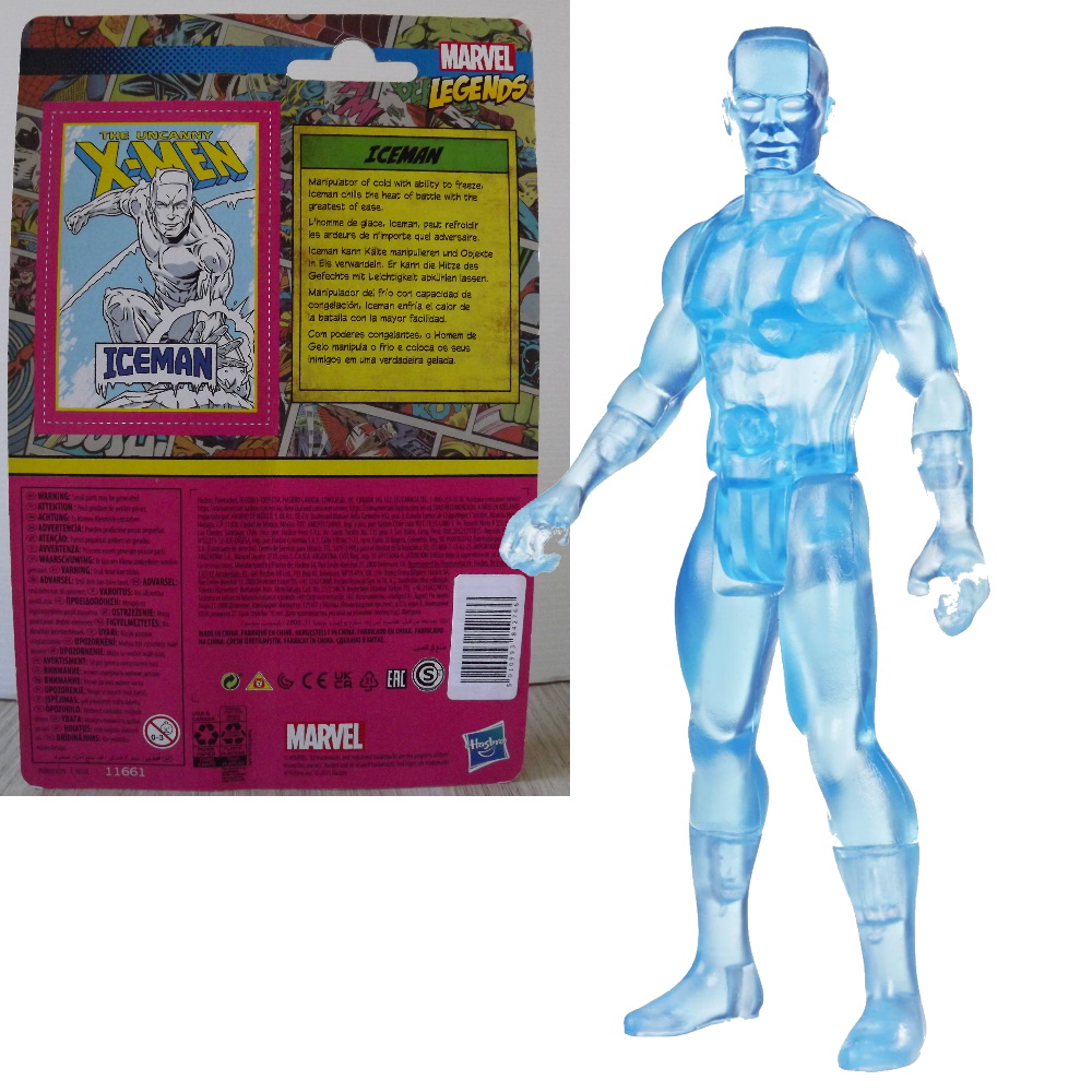 Figurine Marvel Legends Iceman The uncanny X-Men Kenner Hasbro