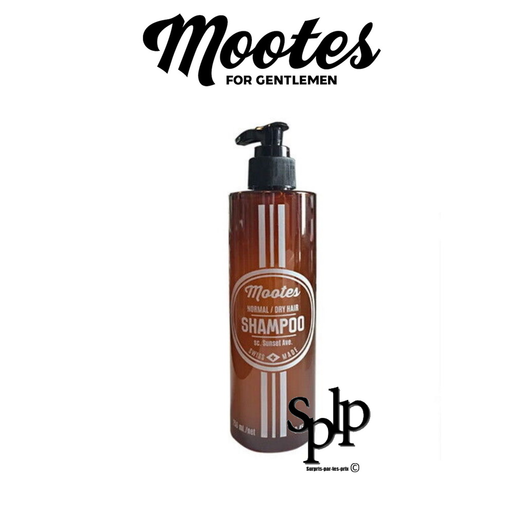 Mootes Shampooing capillaire pour Homme cheveux normaux et secs 250 ml