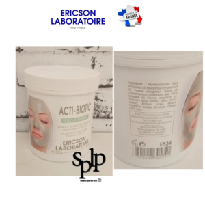 Ericson Laboratoire Acti biotic masque d’argile purifiant E534 Visage 300 gr