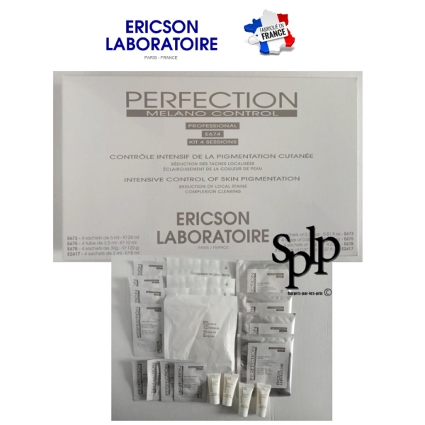 Ericson Laboratoire Contrôle intensif de la pigmentation cutanée visage 4 soins E674