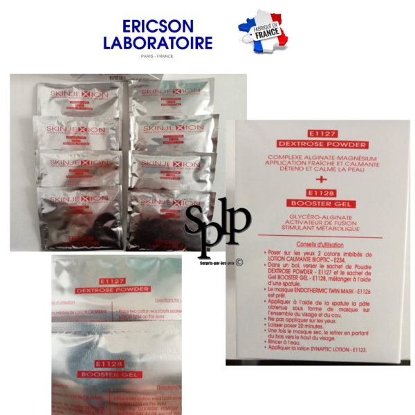 Ericson Laboratoire boite de 8 sachets Masques Anti-fatigue visage booster gel