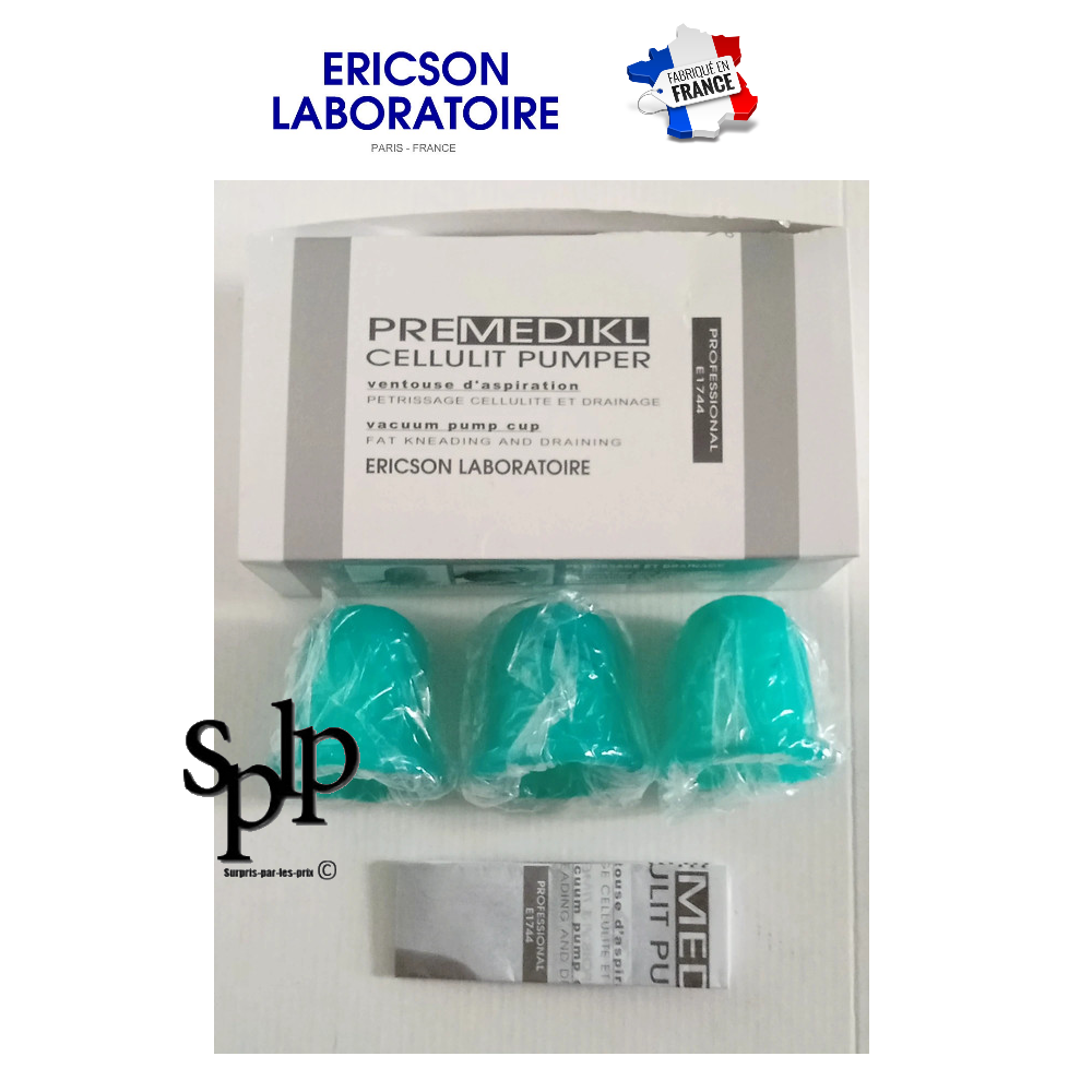 Ericson Laboratoire Premedikl 3ventouses aspiration cellulite & drainage E1744