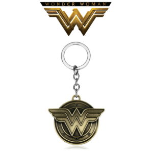 Porte clés Wonder Woman en métal doré