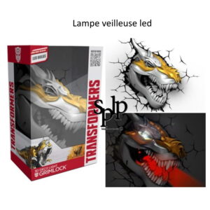 Transformers Lampe veilleuse led sans fil 3D Déco light Grimlock