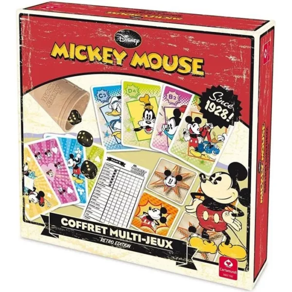 Mickey Mousse coffret multi-jeux rétro édition + 4 Ans Disney jouet