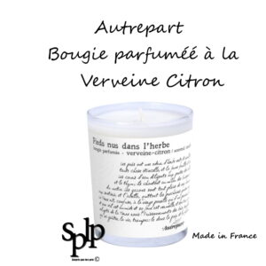 Autrepart Bougie Parfumée verveine citron 140 gr Made in France