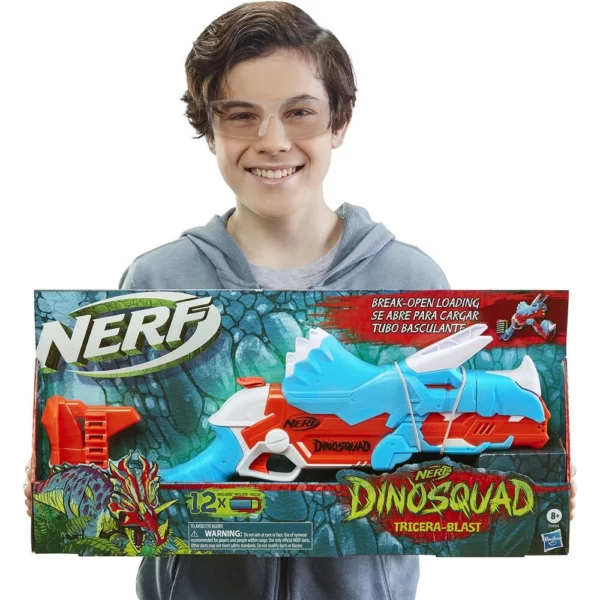 Nerf Dinosquad Tricera-blast avec 12 fléchettes Hasbro jouet