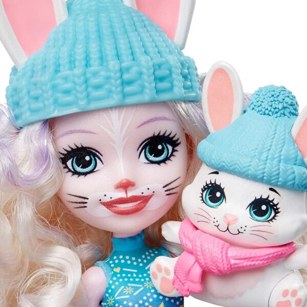 Enchantimals Mini poupée + Lapin + Chalet des neiges de Bevy Mattel jouet