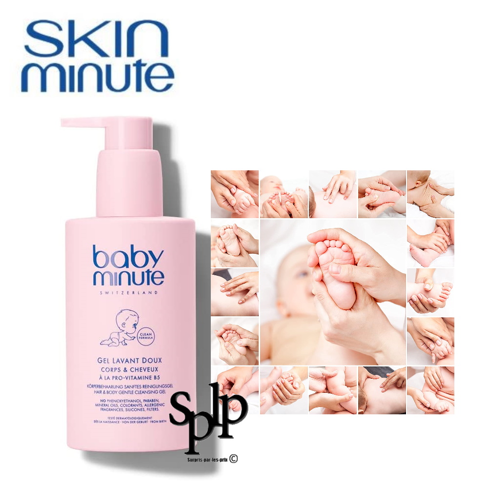 Baby minute gel lavant doux corps & cheveux Bébé Parfum floral musqué