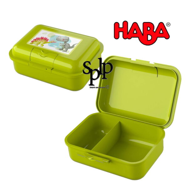 Lunch box boite à gouter verte Motif Dinosaures +3 ans