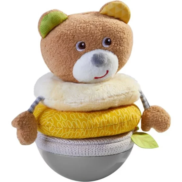 Culbuto ours à empiler - Haba Bascule et tinte de manière amusante +6 mois jouet