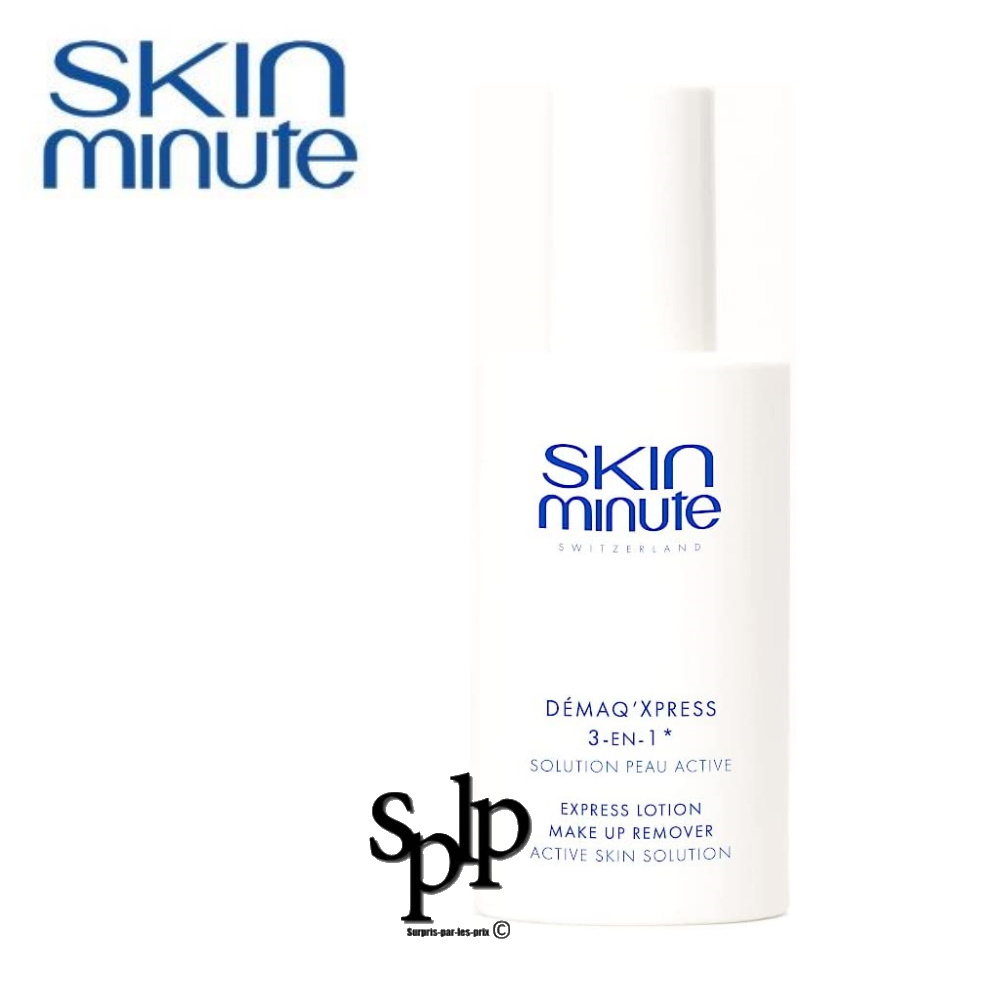 Skin minute Démaq' xpress 3 en 1 solution peau active Nettoye tonifie et lisse