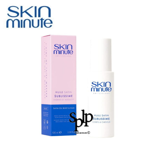 Skin minute Huile satin sublissime massage corps hydrate & adoucit 100 ml