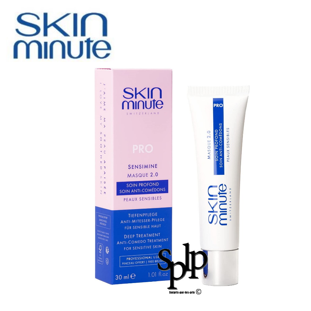 Skin minute Pro Sensimine Masque 2.0 soin profond anti-comédons Peaux sensibles