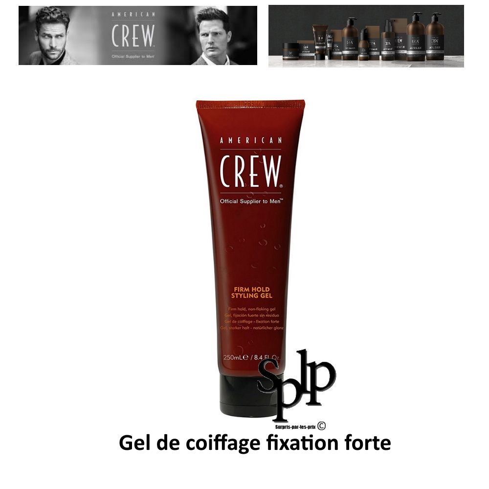 AMERICAN CREW Firm Hold Styling Gel de coiffage fixation forte