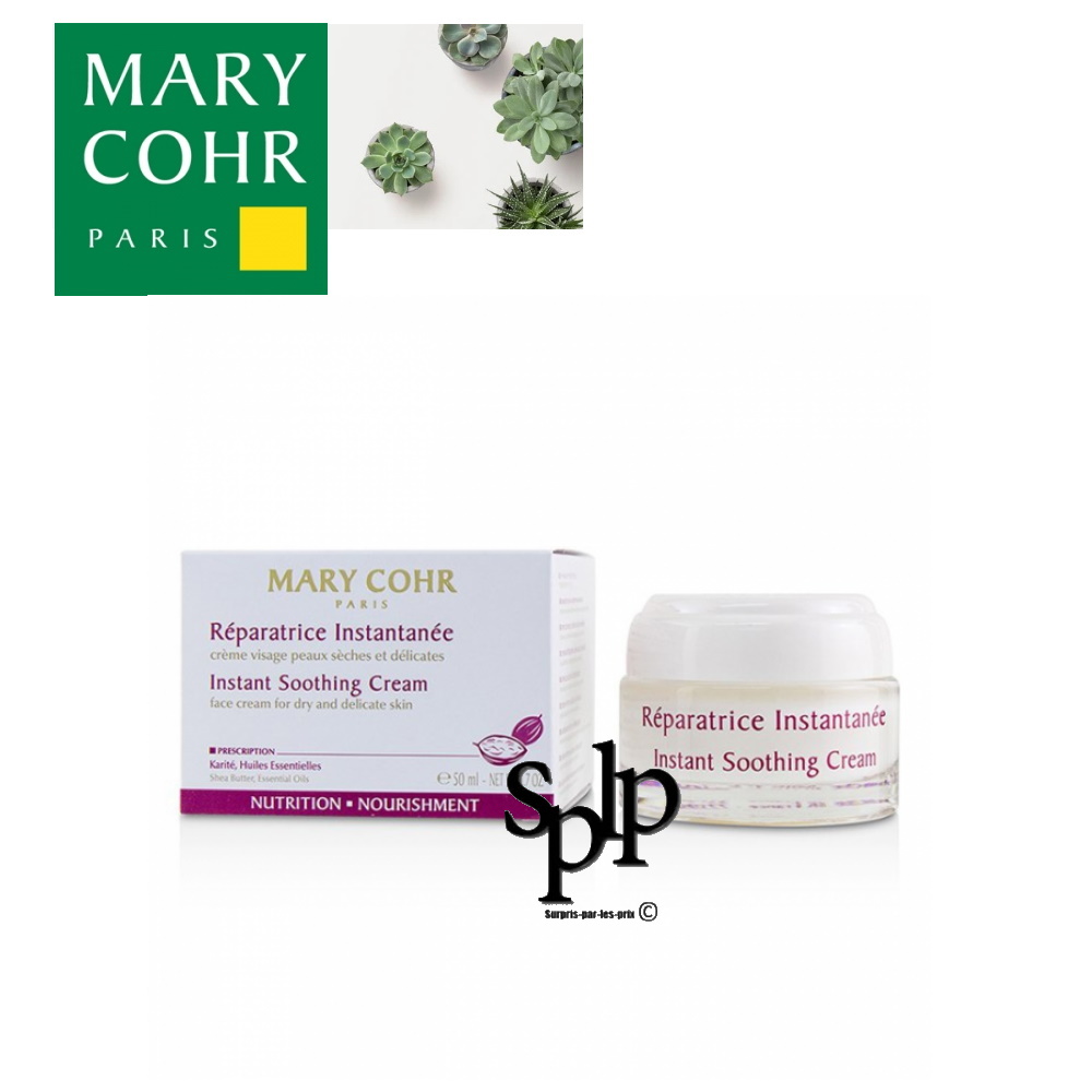 Mary Cohr Réparatrie instantanée crème visage Peaux sèches