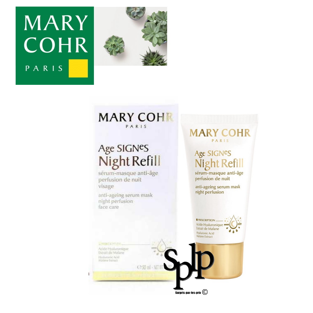 Mary Cohr Age Signes Night Refill Sérum masque anti-âge