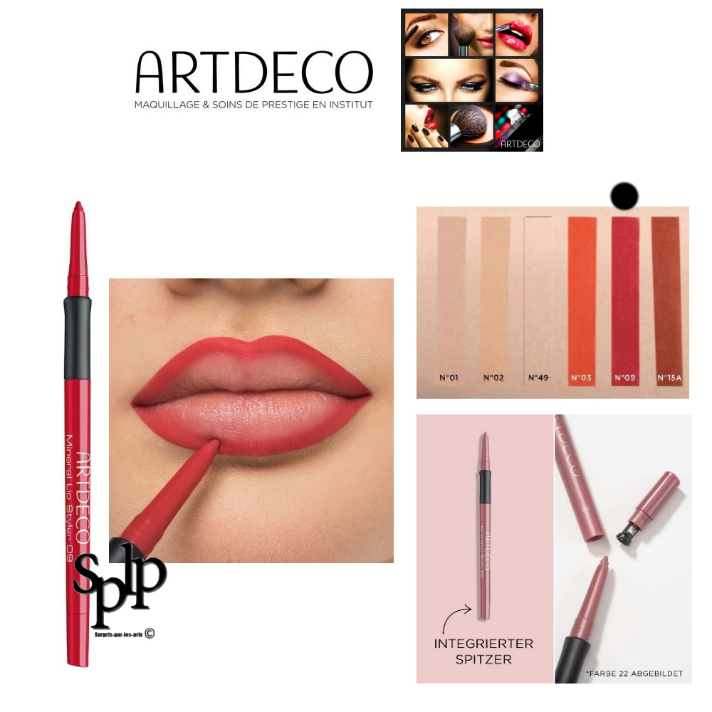 ARTDECO Crayon Contour Lèvres Minéral Rétractable 09 Red