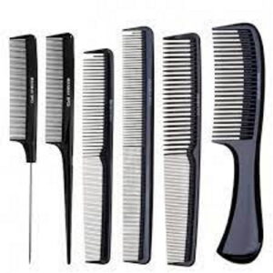 Denman Precision Combs Set 6 peignes coiffeur trousse noir