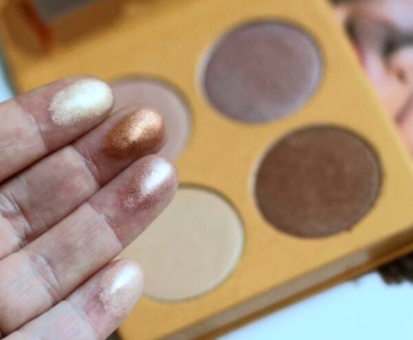 Couleur Caramel Higlighter palette - Palette d'enlumineurs Bio