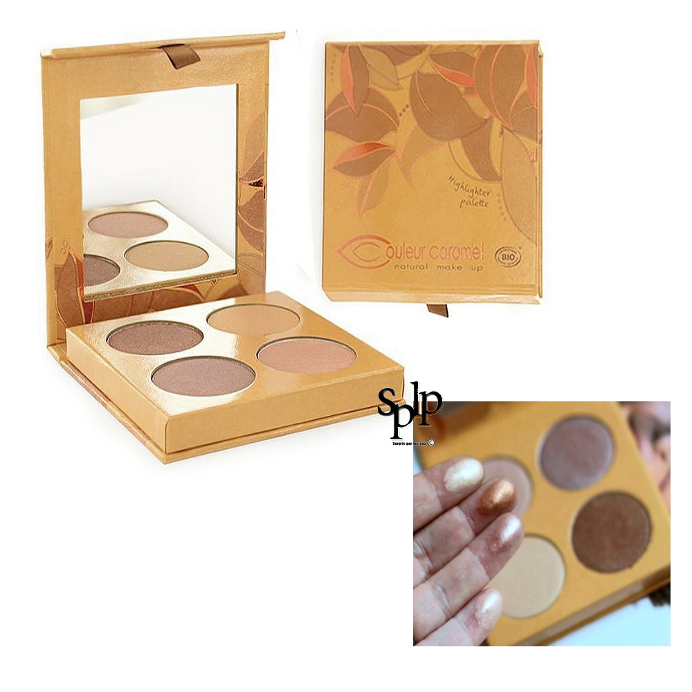 Couleur Caramel Higlighter palette - Palette d'enlumineurs Bio