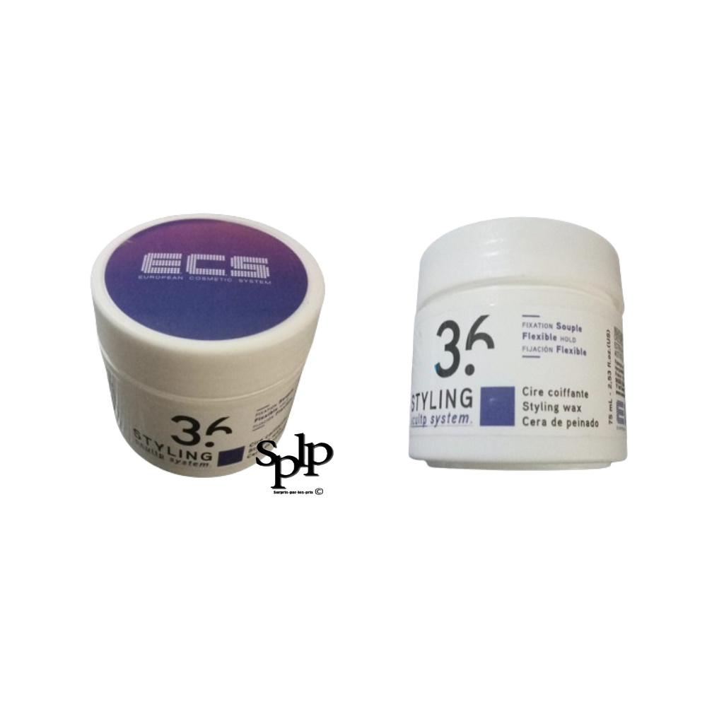 ECS Cire coiffante Fixation souple 75 ml