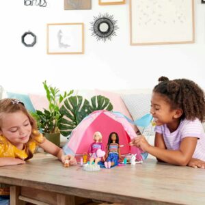 Barbie Famille Coffret Camping 2 poupées Malibu et Brooklyn