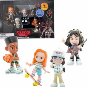 Stranger Things Pack 5 Figurines Lucas Max Dustin & Eddie + 1