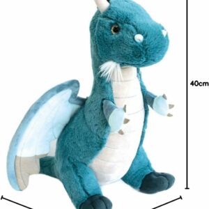 Histoire d’Ours Peluche dragon émeraude 40 cm toute douce