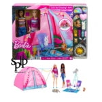 Barbie Famille Coffret Camping 2 poupées Malibu et Brooklyn